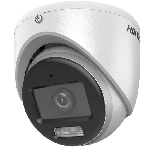 Hikvision 3K TVI Small Turret, 20m Smart Hybrid Light & Audio