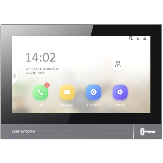 Hikvision IP PoE Intercom 7" Metal Touch Screen with WiFi