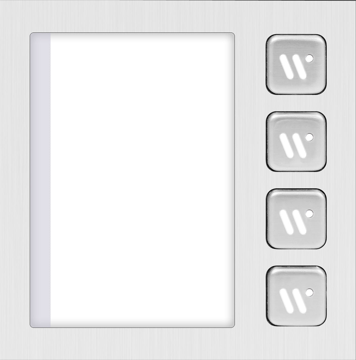 4 Button Module Technomate 2-Wire Intercom 4-Button Module, Stainless Steel